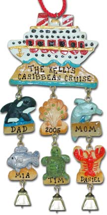 Vacation Christmas Ornaments